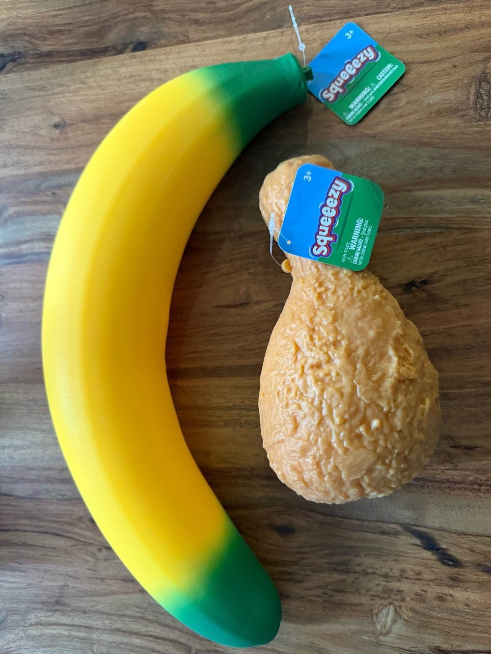 Sunny Days Squeezy Banana & Chicken Drumstick Squishies